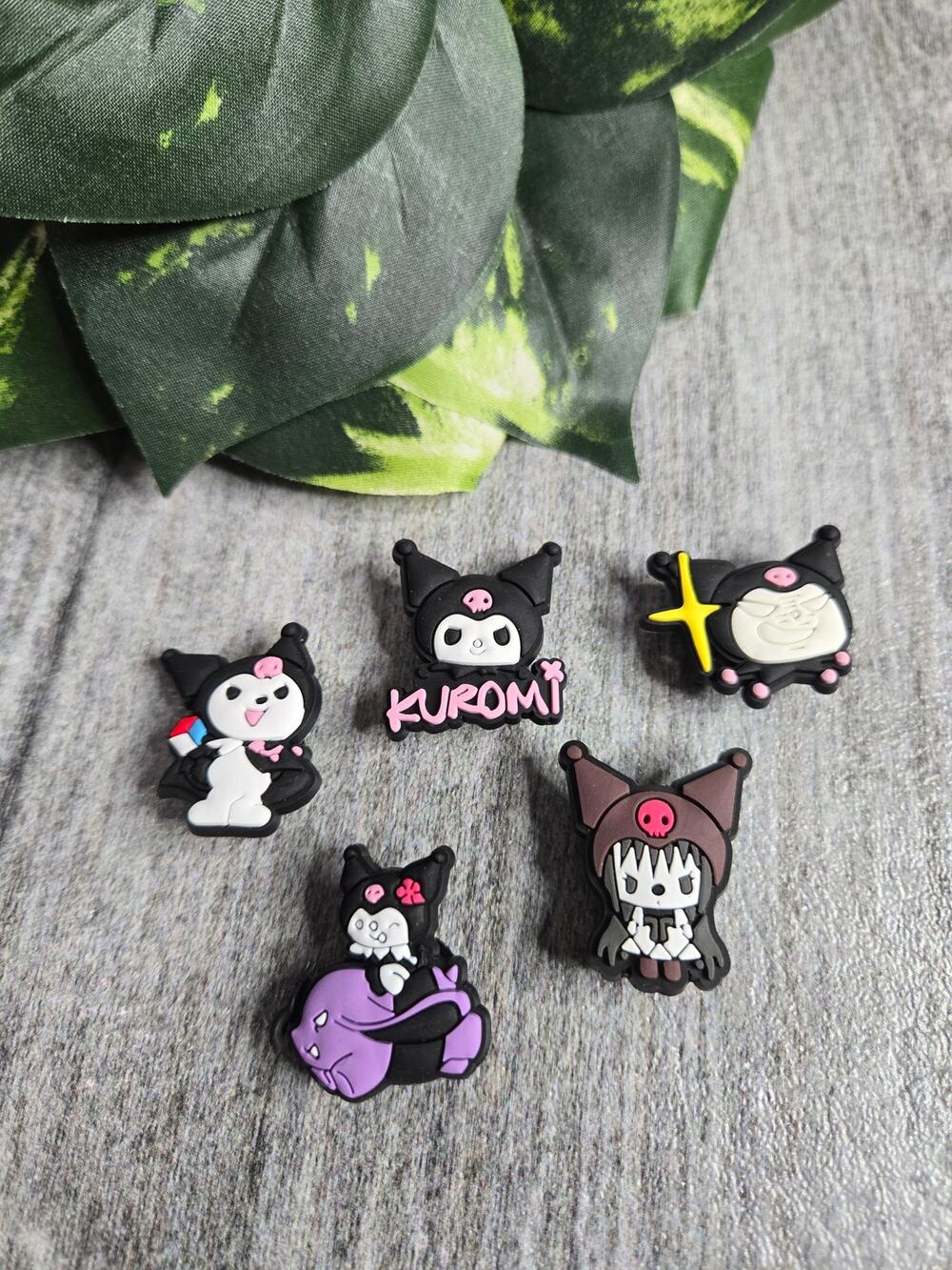 Kuromi Sanrio Shoe Charms - Set of 5